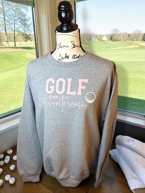 Custom Golf Is My Favorite Season Crewneck Sweatshirt S-XXL Choose Color